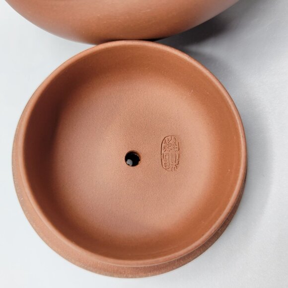 Chinese Hand Thrown Red Clay Terracotta Teapot With Lid 3" Tall - Picture 12 of 16